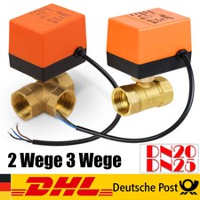 3-Wege 2 Wege Zonenventil Dreiwegeventil Absperr- Umschalt- Kugelventil AC 230V