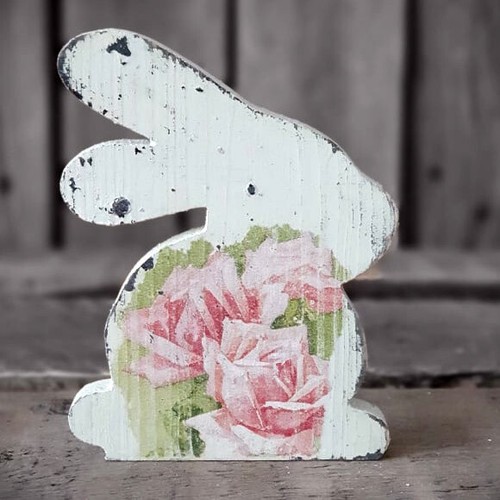 Vintage osterhase 5x9 2x1 - vintage, 12,5x9,2x1,2