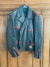 Vintage leder motorradjacke - vintage, leder-motorradjacke