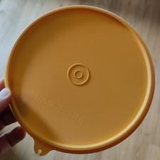 X Deckel Tupperware gelb
