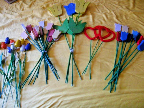 Holz tulpen verschiedene - holz,