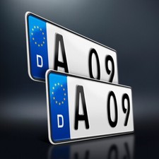2 Kfz Kennzeichen | 320 x 110