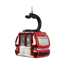 Weihnachtskugel 'Ski-Gondel' -