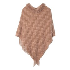 Damen kunstpelzkragen poncho - kunstpelzkragen,