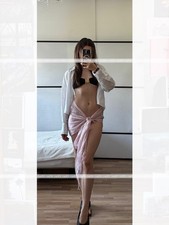 Fraas Leinen Pareo, Halstuch, Schal, Sola /helles Puderrosa /50x210cm