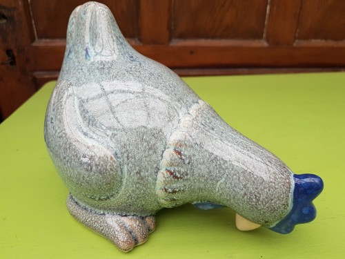 Keramik huhn glasiert aus - huhn, ,