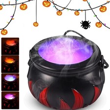 Halloween Hexenkessel mit Nebelmaschine Hexenkessel Deko mit Nebel Diffusor