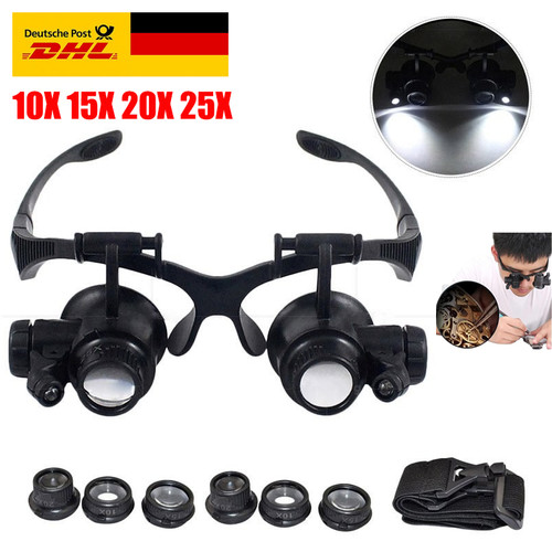 25x lupenbrille mit licht - 25x,