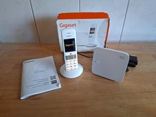 Gigaset E370 Senioren-Telefon (Mobilteil E370, Basisstation Box 100) Weiß