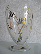 alte ART DECO GLAS VASE UM