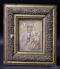 Antikes Heiligenbild  Schwarze