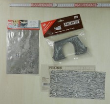 Konvolut Modellbau H0 Portale Boden- u. Mauerplatten Rampenständer Brückenträger