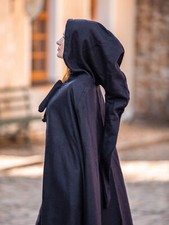 Wollumhang mit Stickerei Blau