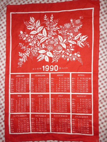 Ddr textil kalender - ddr,