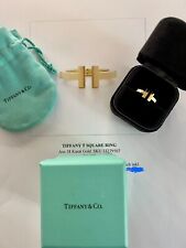 Original Tiffany T - Square Ring - 18 Karat Gelbgold - Ringgröße 6 - Fullset