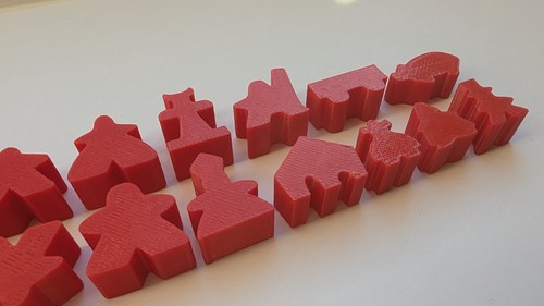 Carcassonne meeples - meeples,