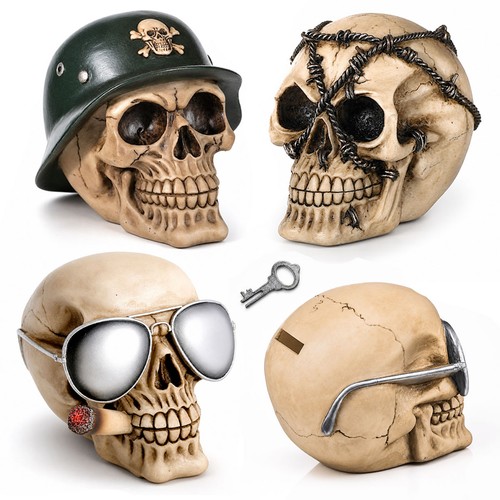 Totenkopf spardose - totenkopf,