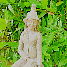 FEE Elfe Fern Original DEVONSHIRE Stat.  Polymerem STEINGUSS Gartenfigur Stein