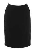 RENA LANGE Rock Gr. 38 / M Wolle Gerader Schnitt Business Skirt Jupe