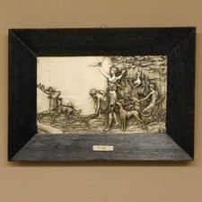 Relief Bild Hirschjagd