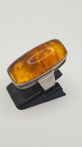 Ring silber 835 bernstein - ring,