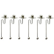 HDG Baumkerzenhalter / Balancehalter für Weihnachtsbaum (silber matt)