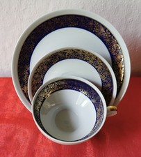 Sammeltasse Stadtlengsfeld Porzellan 3-tlg.  Sammeltassengedeck Original gemarkt