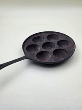 5/3 Pförtchen Pfanne, Gusseisen, Schnecken, Antik, Skeppshult