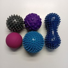 ALPIDEX Massagebälle Igelbälle 5er Set Lacrosse Triggerpoint Verschiedene2 Fitne