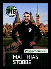 Matthias Stobbe Autogrammkarte VFB Lübeck 2021-22 Original Signiert