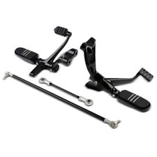 Vorverlegte Fussrastenanlage für Harley Sportster 04-13 schwarz