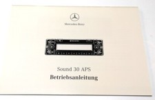 Original Becker Sound 30 APS Bedienungsanleitung Radio Rarität