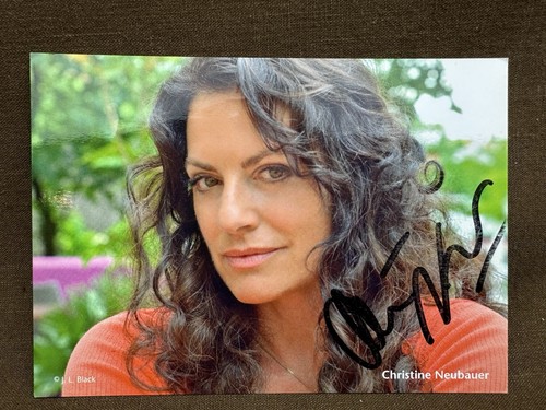 Autogrammkarte christine - -,