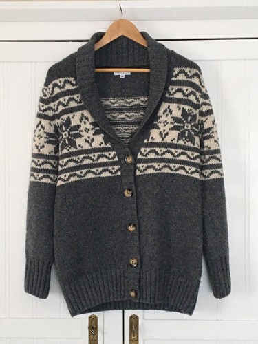 Marie lund strickjacke grau - lund,
