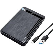 Externes Festplattengehäuse 2.5 Zoll USB 3.1  USB-C SATA HDD SSD Case Gehäuse