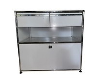 USM Haller Doppelrollcontainer Lichtgrau Regal  2 Schubladen 1 Klappe Sideboard