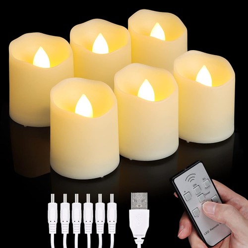 6er aufladbar led - aufladbar, kerze