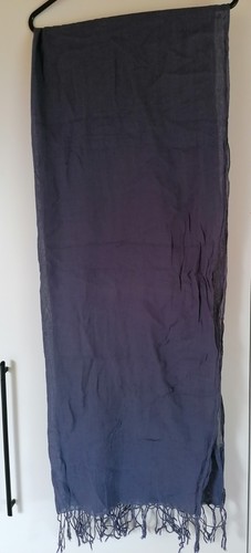 Dünner baumwollschal blaugrau - baumwollschal,