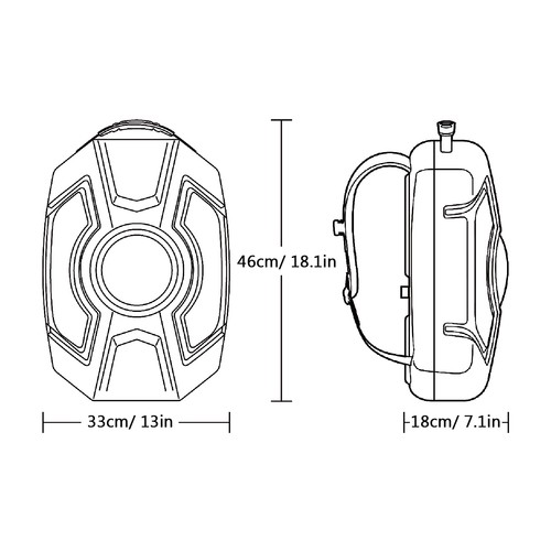 Led outdoor motorradrucksack - led,