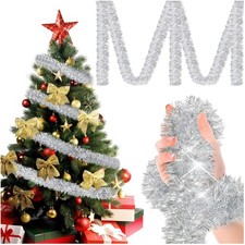 Weihnachtsgirlande Silber