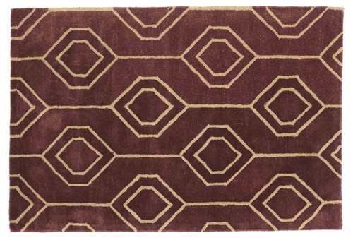 Kurzflor teppich 120x180 - teppich, rot