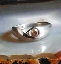 Ring Silber 925 rosa Farbstein
