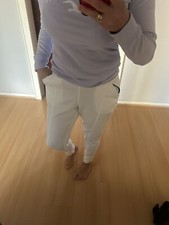 Hollister  Dünne Sweathose, Sporthose, Damen, Gr S, Weiss Nur 2 Mal Getragen