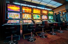 Fototapete VLIES-EINARMIGER BANDIT-(5985S)-Casino Spielen Poker Tapete Gamer XXL