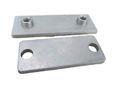 2 Stahl Platten ca.180x60mm + 150x60mm / M16 Gewinde Pal6  AKT2025