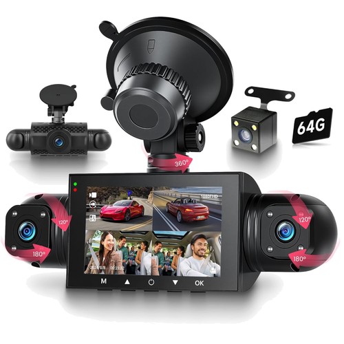 Dashcam 360 kanal 1080p - 4,