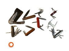 1940-1990 Taschenmesser konvolut 9 Taschenmesser , ARBEITSMESSER, jagdmesser etc