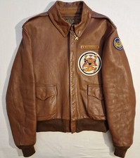 THE REAL Mc'COYS USAAF A-2 Rough Wear Horsehide Flight Jacket 42 Eastman Leather