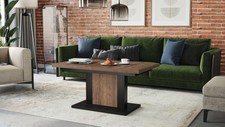 Design Couchtisch Tisch Orion höhenverstellbar ausziehbar 120-180cm Esstisch