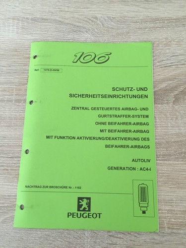 Werkstatthandbuch peugeot 106 - werkstatthandbuch,